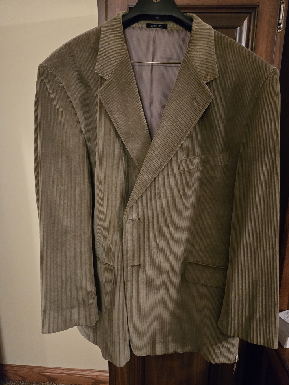 Men's Corduroy Blazer - Olive Brown